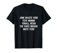 Jone Waste Yore Toye Monme Funny Pop Miss You Punk Lyrics T-Shirt