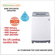 LG T2108VSAW TOP LOAD WASHER (8KG)+2 YEARS LOCAL MANUFACTURER WARRANTY