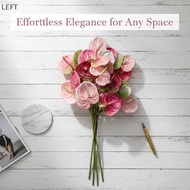[le] Decorative Leaf Artificial Flower For Decoration 8pcs Real Touch Foliage for Cozy Nook or Dinin