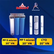 Bộ Lọc Nước Sinh Hoạt Bộ Lọc Thô Đầu Nguồn ROBOT RAW-23PCP (Taiwan)