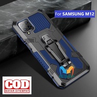 CASE HP SAMSUNG M12 CASING STANDING BACK KLIP HARD CASE HP ROBOT NEW COVER