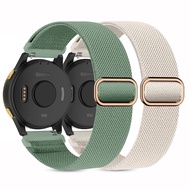 2 Pack Stretchy Nylon Watch Bands Compatible with Garmin Venu/Venu Sq,20mm Loop Soft Elastic Straps 