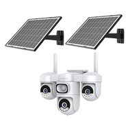 กล้อง Solar 4G ไร้สาย 2MP ใช้พลังงานต่ำ กันน้ำ 3X Zoom