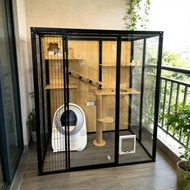 全玻璃貓別墅 豪華貓別墅 貓屋多尺寸包安裝 貓窩 Cat Villa