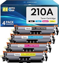 Compatible 210A Toner Cartridges Set Replacement for HP 210A Toner Cartridges 4 Pack - W2100A W2101A