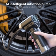 Car Inflation Pump Electric Portable Handheld Tire Inflator Wireless Intelligent Digital Display For Automobiles Bicycles Ball Air Compressors  Inflat