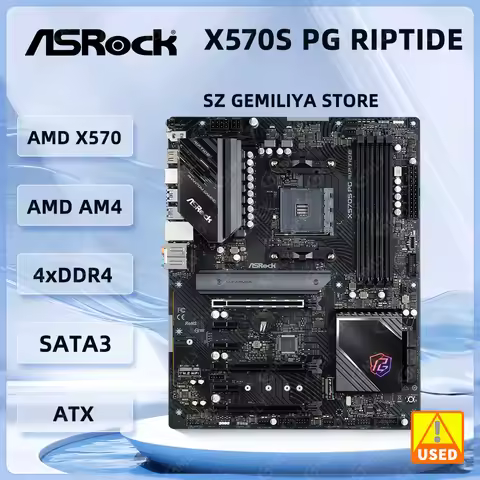 ASROCK X570S PG RIPTIDE Motherboard AM4 X570 DDR4 128GB Support Ryzen 5600 4600G PRO 2700 3400G cpu 