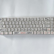 Cartoon graffiti Theme Keycaps PBT, XDA Profile, Cute Style, Sublimation, Mechanical Keyboard Keycap