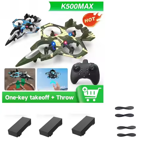 K500Max RC Plane Battery Accessories 3.7V 500mAh / Propeller Blades / For K500 Max Drone Spare Parts