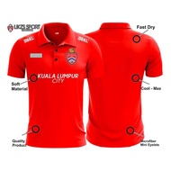 KL City Fc Travel Jersey DX5 Football Futsal Polo Microfiber Mens Jersey Baju Berkolar Bolasepak Sup