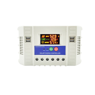 Solar Charge Controller LCD LED Display Solar Cell PWM 12V 24V 30A USB Panel Tenaga LCD Kecerdasan A