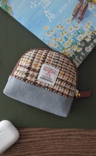 harris tweed哈裡斯粗花呢迷你日落包口紅包鑰匙收納包卡包零錢