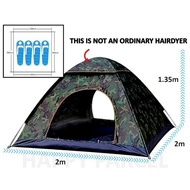 Camping Outdoor Tent Tents Khemah 4 person Tent Khemah Askar 4 persons