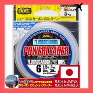 DUEL Hardcore Fluorocarbon Line 6Lbs. Hardcore Powerleader FC 30m 6Lbs. Natural Clear H3441[Direct f