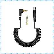 [R Q M U] Replacement Cord for  DJ HDJ-X10 HDJ-X10 Headphone Cables Spring Spiral Coil Design