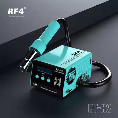 RF4 RF-H2 1000W Hot Air Desoldering Station for PCB Repair 100°C-480°C LCD Display 3 Nozzles C6/C8/C