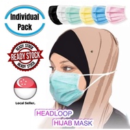 3-Ply Headloop / Hijab / Earloop Disposable Surgical Face Masks  Individual Packs