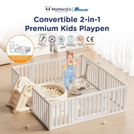 [White 150x180cm] Parklon 2-in-1 Premium Baby Playpen | Parklon Fence | Baby Toy Fence Can Be Turned