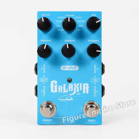 M‑VAVE GALAXIA Guitar Multi‑Effects Pedal, Portable Electric Guitar Effects Processor With Amp Model