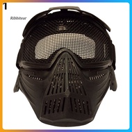  Tactical Airsoft Pro Full Face Mask with Safety Metal Mesh Goggles Protection