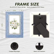 AAQ 3x5 picture frames Set of 4, Rustic Farmhouse Photo Frame with Plexiglass, Frames for Wall or Ta