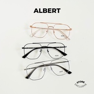 KEAN ALBERT - SQUARE GEOMETRIC AVIATOR GLASSES FRAME