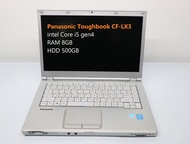 Panasonic Toughbook CF-LX3 intel Core i5-4300U gen4 -RAM 8GB -HDD 500GB