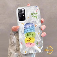 Redmi Paint Face Paint Rainbow IMD Hologram Feather Case Fashion Suitable for Redmi Note 9A 9I 12 9C