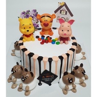 Set of 3 tiger pig bears