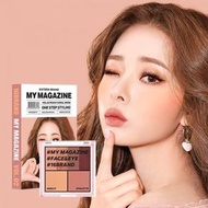 16BRAND迷你雜誌 (4色眼影配胭脂) (VOL2.PEACH CORAL MOOD)