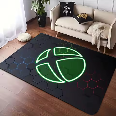 Xbox Gaming Carpet Living Room Washable Floor Lounge Large Area Non-Slip Carpet Teen Boy Girl Room D