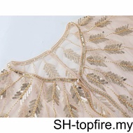 Polyester Sequin Shrug 1920s Women Shawl Mesh Loose Cloak Shawl Dress 1920S Shawl Cape Flappers