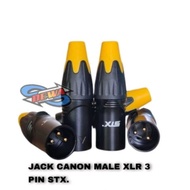 Canon/cowo/male XLR 3 PIN JACK Socket Yellow Color STX