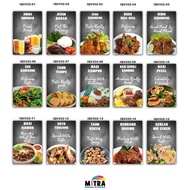 Wall decoration Cafe Poster home decoration dining cafe trendy Menu cafe display food stall