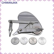 [chiwanji4x] Dotting Pen Precision Pattern Pen with Wheels Mechanical Drafting SET a