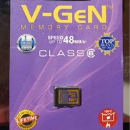 V-gen Micro SD 4GB Class 6th Original Official Warranty