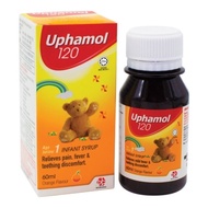 UPHAMOL 120 Suspension Infant Syrup 60ml (Orange Flavour)