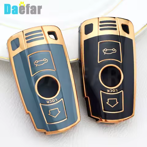 For BMW 1 3 5 6 7 Series E66 E90 E91 E92 E93 F01 F02 F04 TPU Smart Key Case Cover Shell Holder Key F