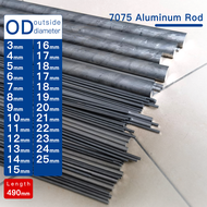 7075 solid aluminum rod diameter 3-25mm length 490mm Super hard AL7075 grade aluminum round bar for 