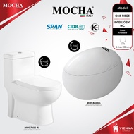 [Limit to 1 unit Per Order]  Mocha One Piece WC toilet bowl water closet S trap 10 inchi 250mm jamba