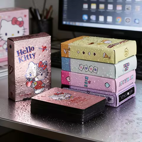 Sanrio Playing Cards Games Waterproof PVC Poker Cute Cartoon Kuromi My Melody Cinnamoroll Pochacco P