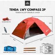 TENDA Lwy Double Layer Alloy Frame 2 Person Compass Tent
