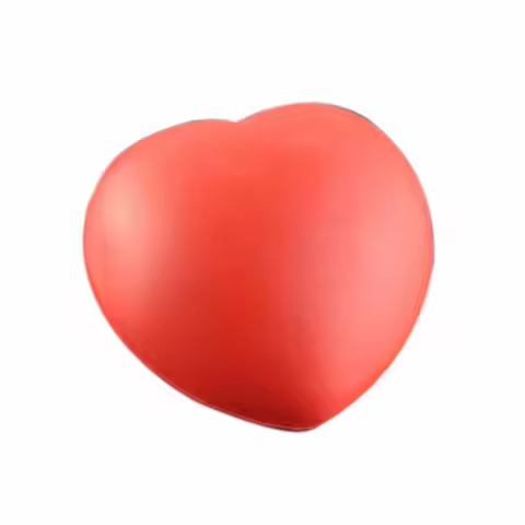 1pcs Small Heart Shaped Stress Relief Ball Squeeze Elastic Rubber Soft Foam Ball Heart Shaped Exerci