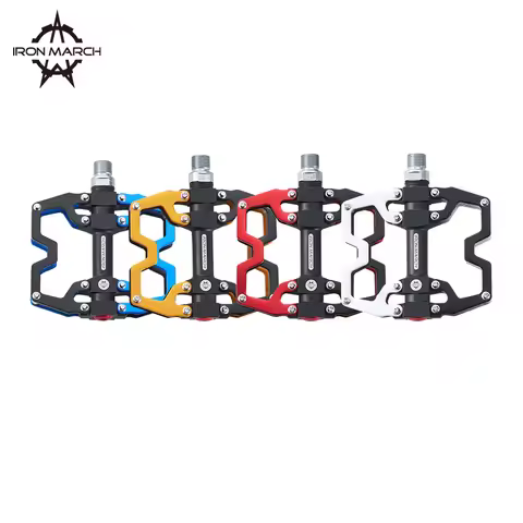IRON March 3 Sealed Bearings Pedals, Ultralight, Aluminium Alloy, Cycling, Non-Slip MTB Flat Pedals,