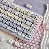 【Keycap Only】สาวน่ารักคีย์บอร์ดธีมหมีกลุ่มดาวหมีโพรไฟล์ PBT การระเหิดห้าด้านสำหรับสวิตช์ MX เชอร์รี่