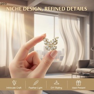 [PEO] DIY Butterfly Zircon Earphone Clip Sparkly Personalized Headphone Accessory for Earbud Decorat