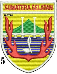 BORDIR LOGO KWARDA DAERAH SUMATERA SELATAN MURAH SATUAN DAN PARTAI BESAR