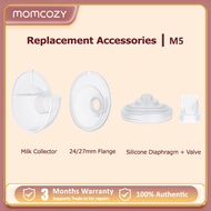 Momcozy Original M5 Replacement Accessories Silicone Diaphragm + Valve 21mm Flange Insert Flange 24/