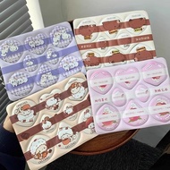 到手8个一片式采摘粉扑气垫粉扑粉底液专用手指拇指化妆美妆蛋Get 8 pieces of one-piece picking powder puff Air cushion foundation202