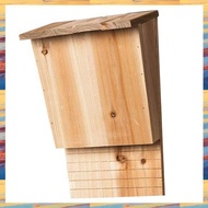 (ZWNA) Outdoor Bat House Bat Habitat Box Wooden Decorative Bat Box Shelter Nest Garden Bat House